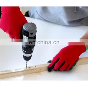 Latex Free Breathable Construction Anti Oil Nitrile Coated Gloves For Maintenance thumbnail-2
