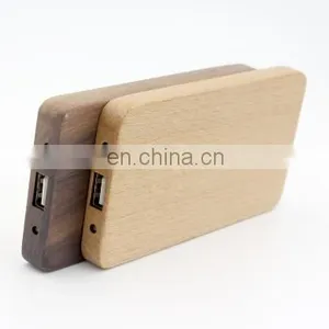 Cool Design Wooden Power Bank 4000mah Battery Charger thumbnail-4
