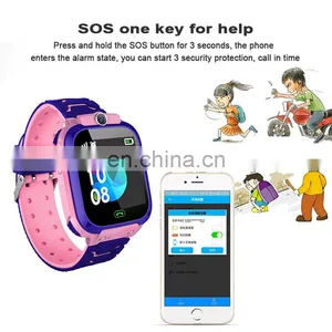 Q12 Kids Smart Watch Anti-Lost Kid 1.44 Inch 380mAh Touch Screen SOS Waterproof Children Sim Smart Watches Kids thumbnail-2