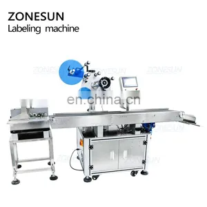 ZONESUN ZS-TB832 High Precision Plane Pouch Bag Sticker Automatic Labeling Machine For Flat Surface thumbnail-4
