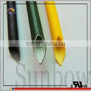 SUNBOW UL High Quality VW-1 Flame Retardant Insulating Silicone Fiber Glass Sleeving thumbnail-5