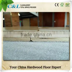 Wide Plank Natural Oak Engineered Flooring With Double Click thumbnail-2