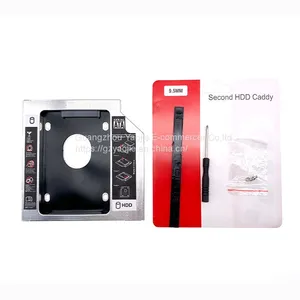 Aluminium 9.0/9.5/12.7mm 2.5inch 2nd Hard Drive Disk Caddy SATA3.0 SSD Bracket Adapter Second Hdd Caddy Laptop thumbnail-2