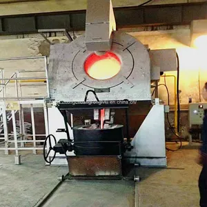 Industrial Natural Gas Furnace，copper Melting Furnace， Crucible Furnace 500 kg thumbnail-2