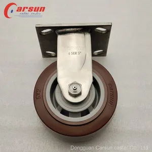 Wet Or Corrosive Environment Use Heavy Duty SS304 Caster 100/125/150/200mm Stainless Steel Castors Wheels thumbnail-2
