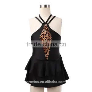 Shiny Lycra Ballroom Dresses for Children thumbnail-5