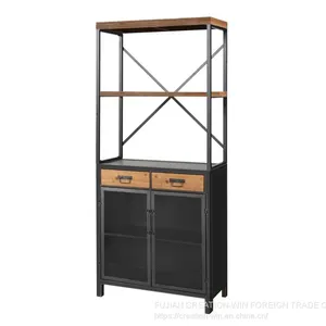 Wholesale Industrial Buffet Sideboard, Modern Dining Room Storage Cabinet thumbnail-1