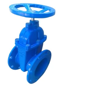 DIN 3352 F4 Pn16 Rising Stem Resilient Seated Ductile Iron Di Flange End Gate Valve thumbnail-2