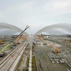 Steel Space Frame Coal Storages Steel Structure Cost - Effective and Large - Span Coal Sheds. thumbnail-4