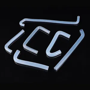 Custom High Temperature Resistant Transparent Food Grade Silicone Rubber 90 Degrees Elbow Hose for Bobble Tap Water Dispenser thumbnail-4