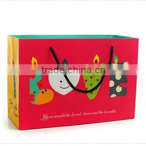 Lovely Red Candle Pattern Big Paper Household Bag/grocery Bag/shopping Bag/birthday Gift Bag thumbnail-1