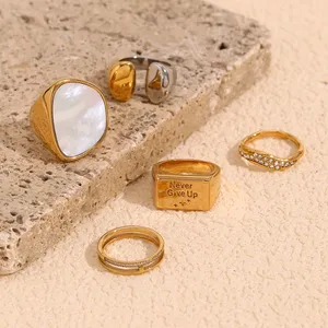 Wholesale Stainless Steel Rings, Factory Direct, Low MOQ 50 Pcs, Custom Sizes, Free Samples Available thumbnail-4