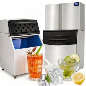 Commercial Ice Maker and Large-Scale Ice Machine For Coffee Shops Milk Tea Shops Restaurants Bars KTVs Supermarkets Ice Cube Maker Machine thumbnail-1