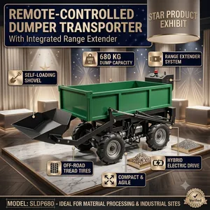 Heavy Duty Remote Controlled Utility Dumper Hydraulic Material Transport Vehicle for Industrial Applications thumbnail-1