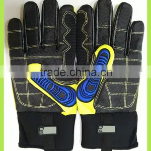 Cotton Work Gloves With Rubber Grip Dots Oil Industry Work Gloves Patched Palm Work Gloves thumbnail-2