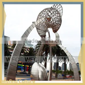 Abstract Metal Stainless Steel Art Sculpture for Park thumbnail-1