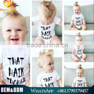 High Quality 100% Cotton Cute Baby Bodysuit White Baby Romper Toddlers Romper Suit thumbnail-1