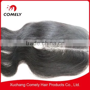 6A Pure Virgin Brazilian Hair Body Wave Natural Color 4*4 Human Lace Closure thumbnail-2