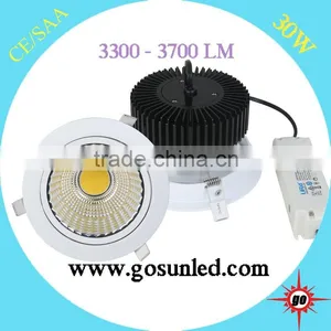 Super Brightness 30w High Efficiency CRI Max97 Led Cob Panel Downlight thumbnail-1
