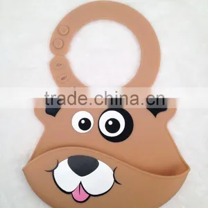 New Design Custom Brand BPA Free Soft Bandana Silicone Baby Bibs With 2 Sizes thumbnail-3