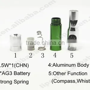 (160181) Compass Promotional Torch Flashlight Mini Led Smallest Light for Keychain thumbnail-3