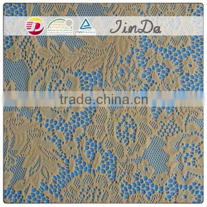 Durable Popular Brown Lace Fabric for Women Dressing thumbnail-4