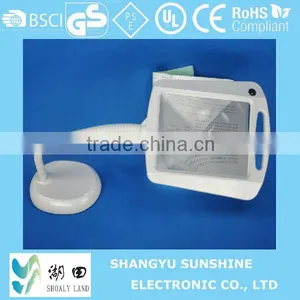 Medical New Product 5X Card Full Page Magnifier Skin Checking LED Table Lamp/Desk Lamp With Magnifier 8x thumbnail-1