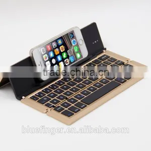 2015 Newest Design Universal Folding Bluetooth Aluminum Keyboard for All Tablets and Smart Phones thumbnail-3
