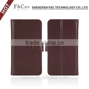 Free Sample Litchi pu Leather Universal Case Cover for 4.7 Inch Cell Phone With Sliding Plate Supplier's Choice thumbnail-2