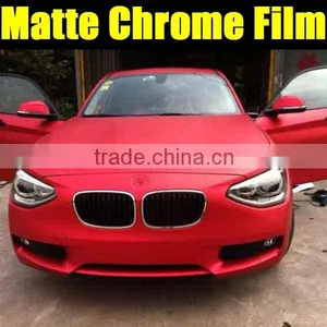 Red Matt Chrome Car Vinyl Sticker 1.52*20m thumbnail-1