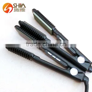 2015 New Products Hair Dressing Tools 2 in 1 LCD and LED Unite Flat Iron Hair Straightener Titanium SY-869 thumbnail-3