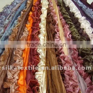 Hand Painted and Crinkled Silk Scarves thumbnail-1