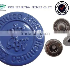 17mm Blue Plating Button Metal Fashion Apparel Accessories thumbnail-1