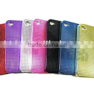 Case for Apple Iphone4 4g, Plastic Crystal Case Diamond Metal Color for Iphone4,for Iphone 4 Accessories thumbnail-1