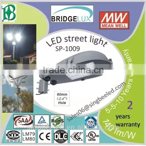 New Style, MW Driver and Bridgelux Chip, LED Street Light SP-1009, 50w/80w thumbnail-1