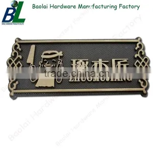 Laser Egnraved Gold Metal Pineapple Nameplate thumbnail-6