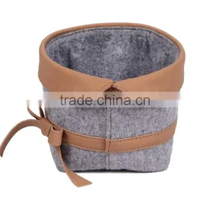 Natural Fibres Small Felt Storage Box thumbnail-1