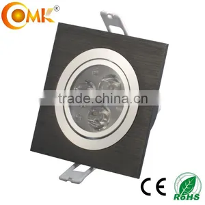 China Supplier Black Lighting Ceiling Square 3w 9w Bridgelux Adjustable Led Ceiling Panel Light thumbnail-4
