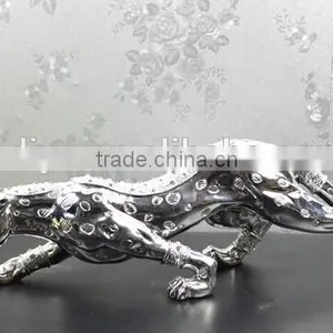 Resin Shell Leopard Sculpture Home Decor thumbnail-4