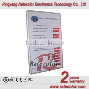 2014 The Hottest and Professional Bright Electronic Led Exchange Rate Panel/currency Exchange Rate Board Display thumbnail-1