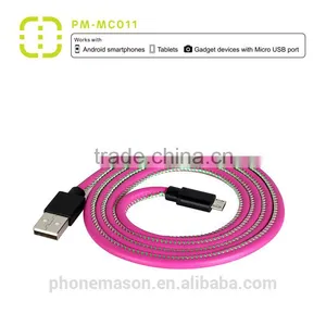 Walnut Micro Leather Cable for Samsung/smartphone thumbnail-3