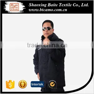 Solid Black Color Military Uniform Winter Jacket thumbnail-1