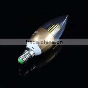 LED Candle Bulb Gold E14 Led Candle Bulb 3014SMD Warm White Champaign Led Candle Light thumbnail-2