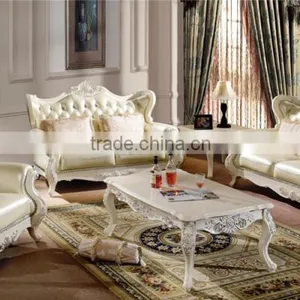 Antique Appearance Leather Living Room Sofa l Shaped Sofa Prices Italian Style Sofa Set Living Room Furniture thumbnail-6