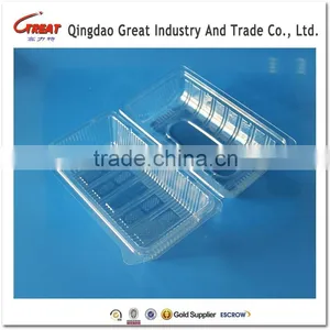 Food Grade Plastic Fruit Container for Food Vegetables Cakes Fruits Large Size thumbnail-4