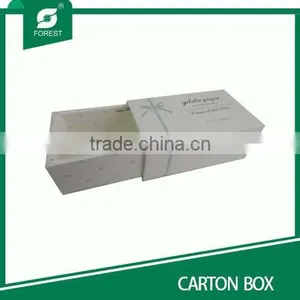 White Cardboard Drawer Box White Carton Box With Hot Stamping thumbnail-1