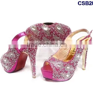 CSB2083 2016 the Latest Top Fashion Woman Italy Style High Heel Sandal Shoes With Matching Purse/cluth/bag High Quality and Wha thumbnail-2