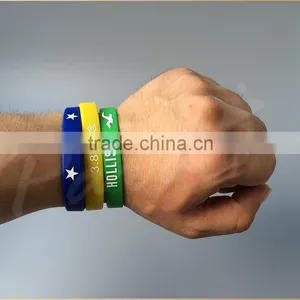 Advertising Rubber Band Silicon Bracelet With Embossing and Engraving thumbnail-2