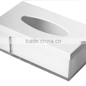 White Plastic Tissue Boxes Luxury Box of Tissue thumbnail-1