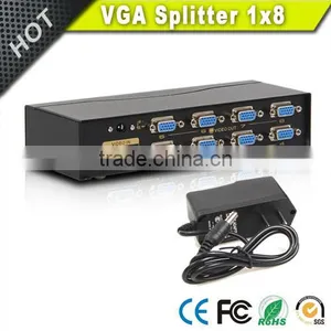 8 Port VGA Video Splitter - 1 in to 8 Out - 1 Pc to 8 Monitors thumbnail-4